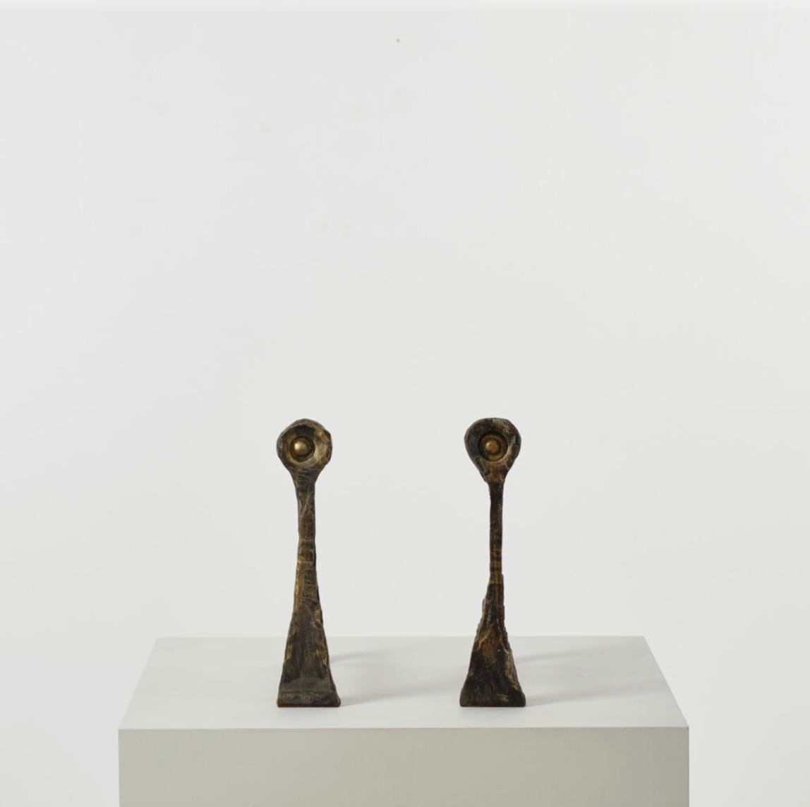 Salvino Marsura 'Alari Caminetto' Kaminbesteck - Treviso Italien, 1980er Jahre (Organische Moderne) im Angebot