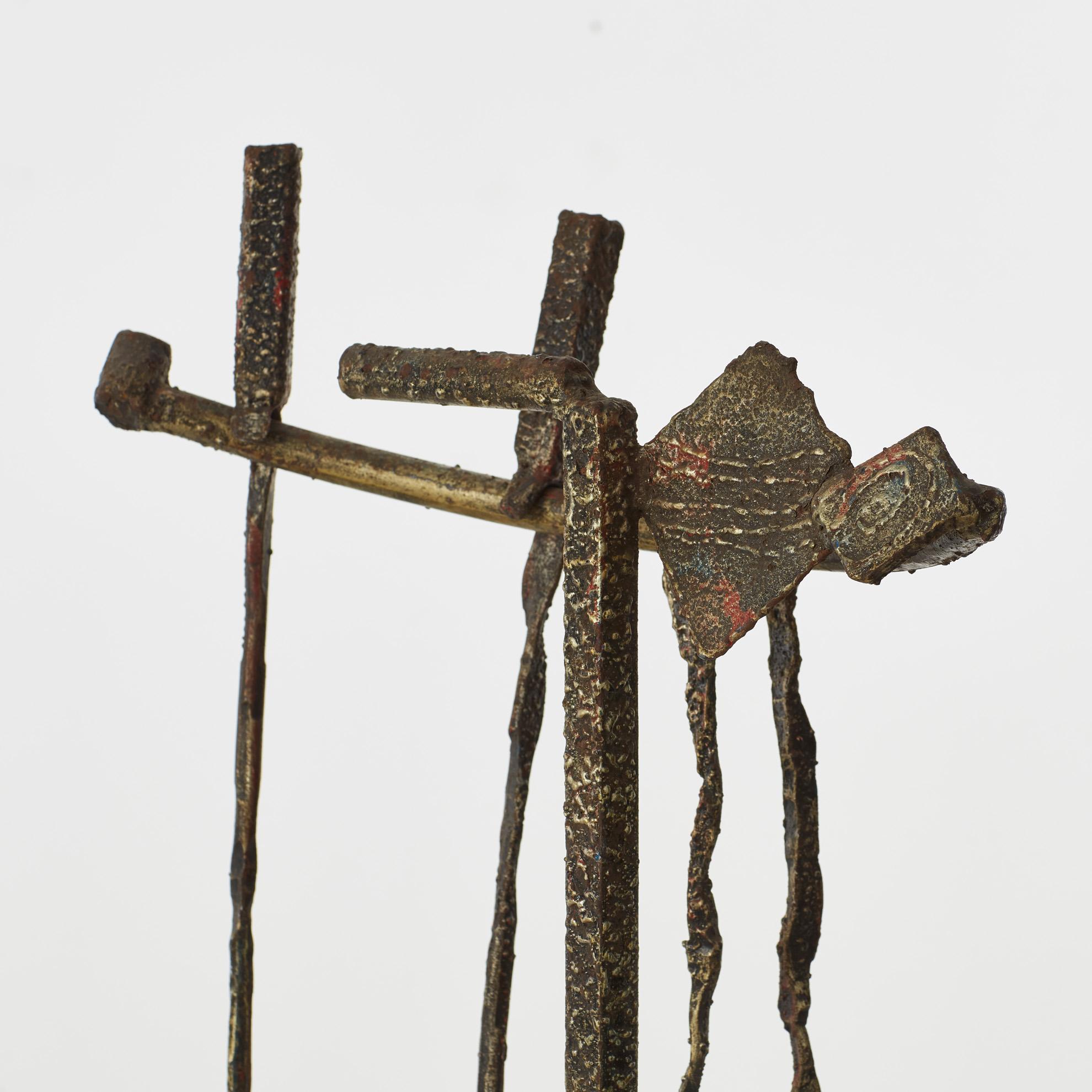 Italiano Attrezzi da fuoco Salvino Marsura 'Attrezzi Caminetto' - Treviso, Italia, anni '80 in vendita