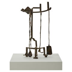 Salvino Marsura 'Attrezzi Caminetto' fire tools - Treviso Italy, 1980s