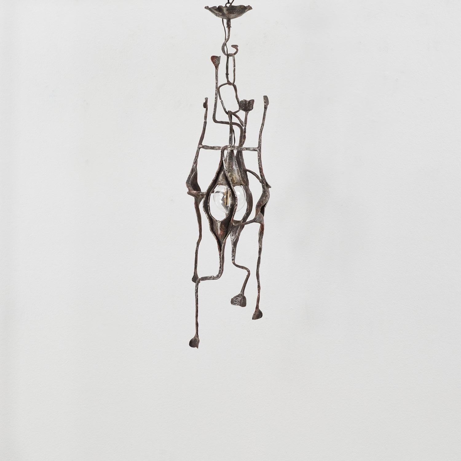 Italiano Salvino Marsura Baccello del Seme chandelier from Treviso Italy, 1980s in vendita