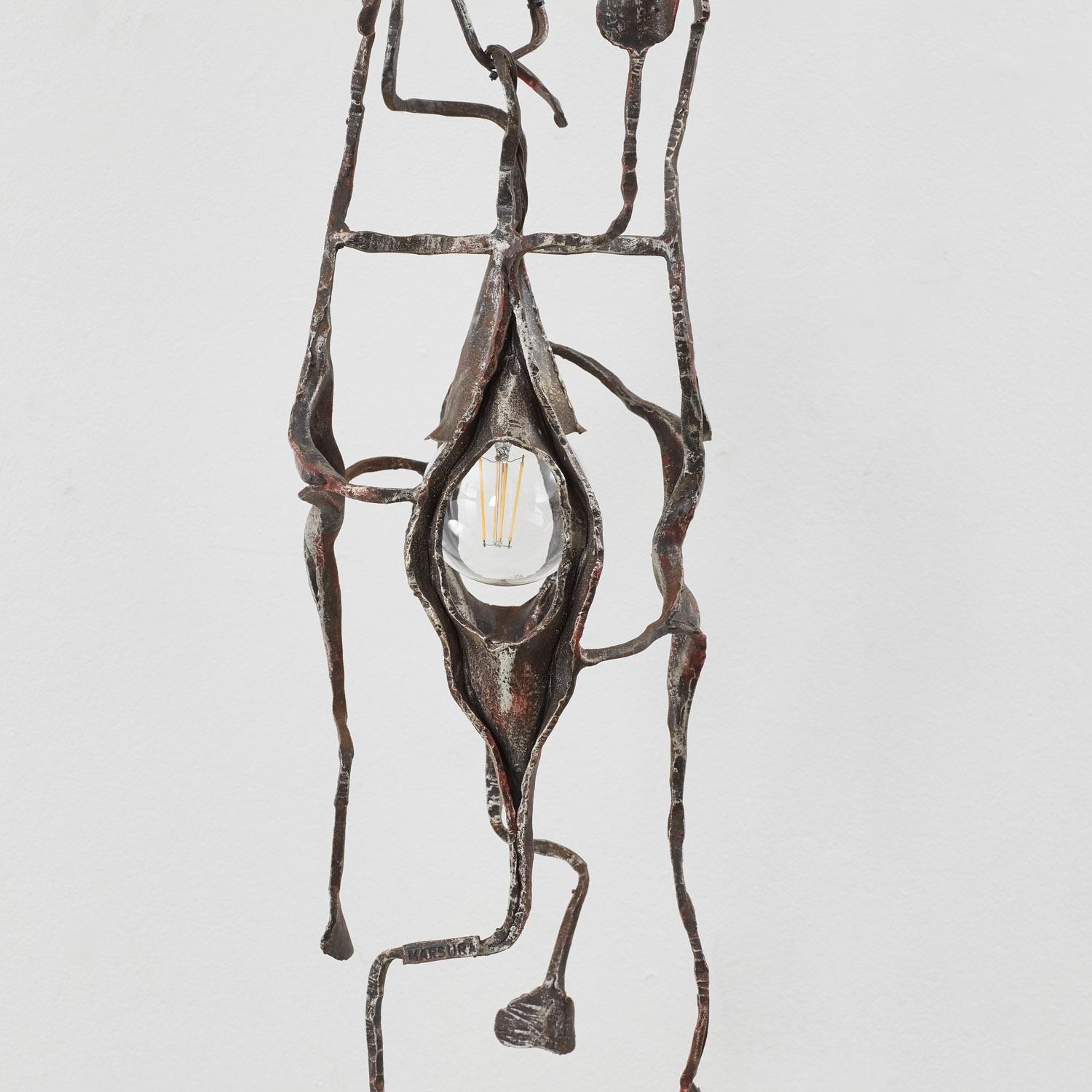 Fine XX secolo Salvino Marsura Baccello del Seme chandelier from Treviso Italy, 1980s in vendita