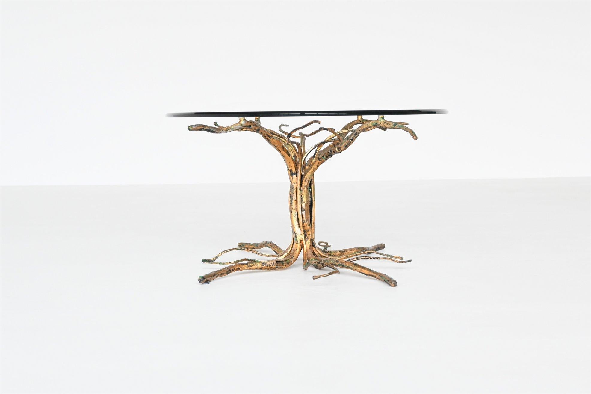 Salvino Marsura Brutalist Tree Shaped Coffee Table, Italy, 1970 2