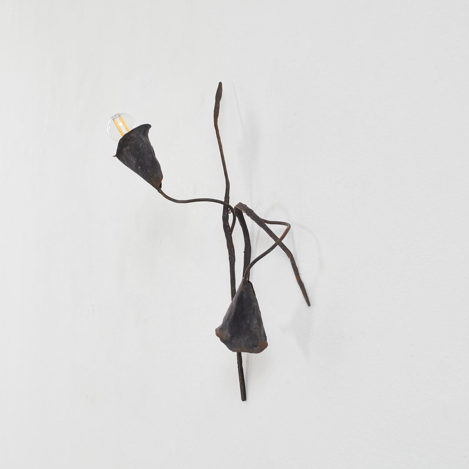 Salvino Marsura 'Calle' Wandleuchte - Treviso, Italien, 1960er Jahre (Organische Moderne) im Angebot