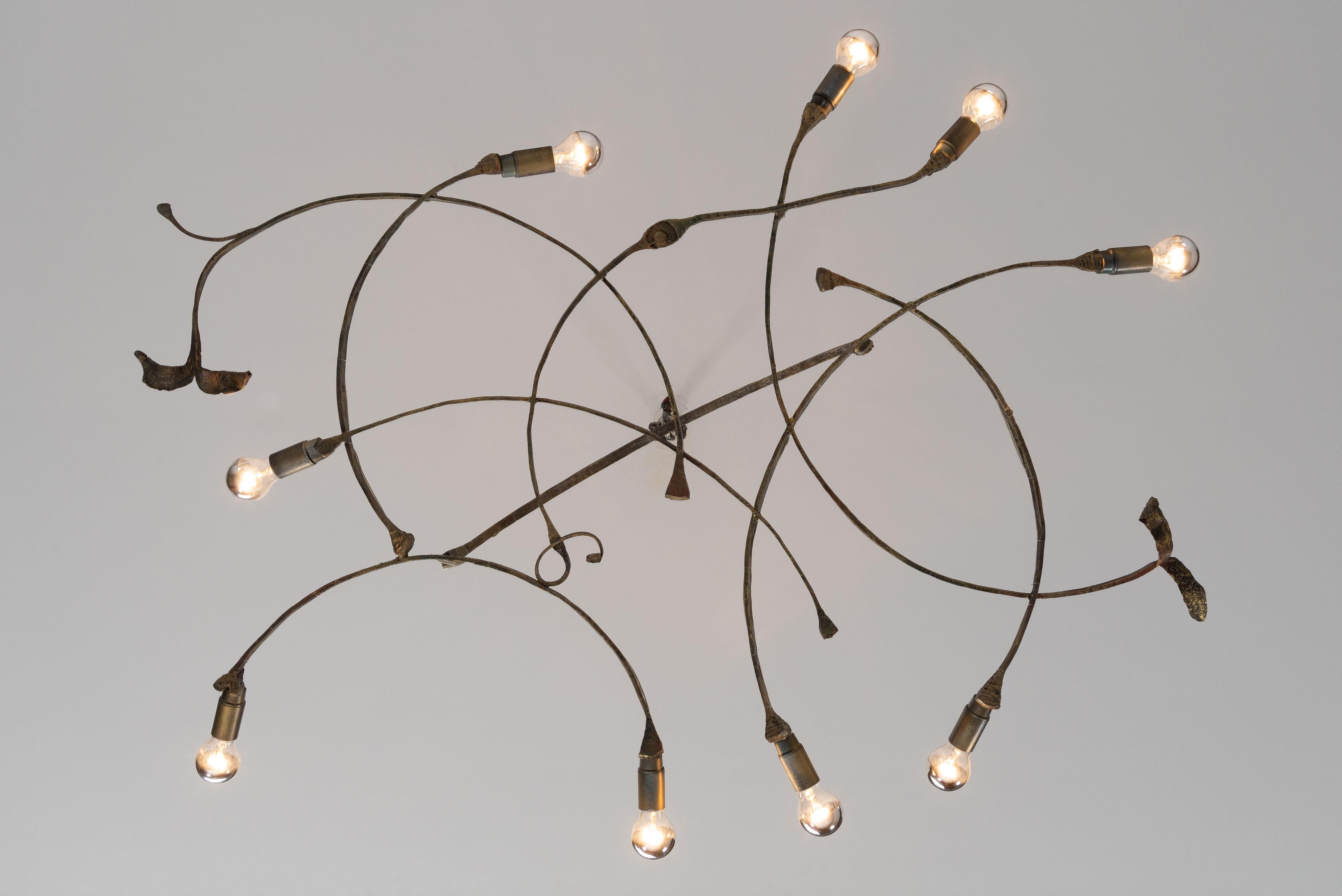 Salvino Marsura chandelier made in Italy 1970 For Sale 3