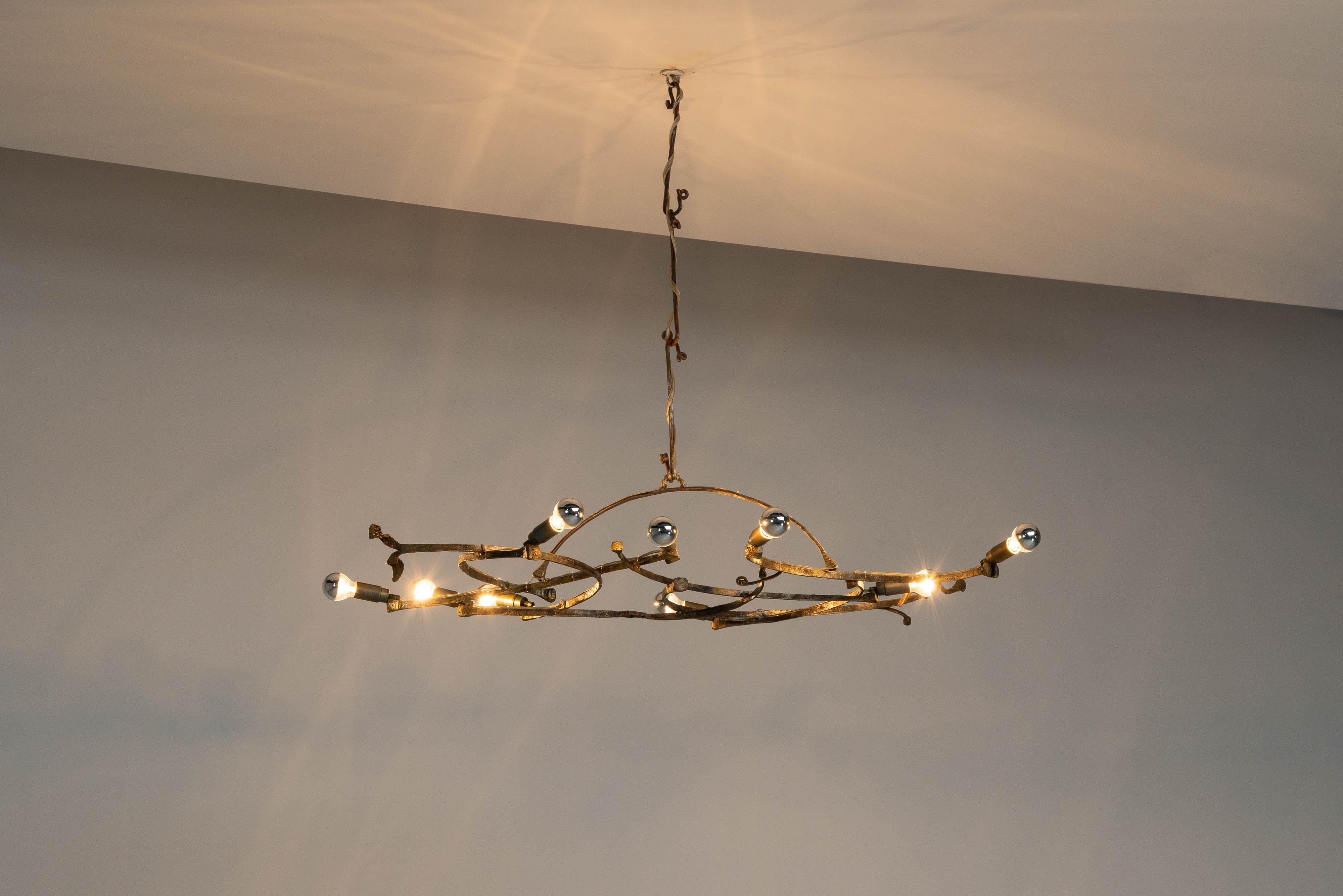Salvino Marsura chandelier made in Italy 1970 For Sale 7