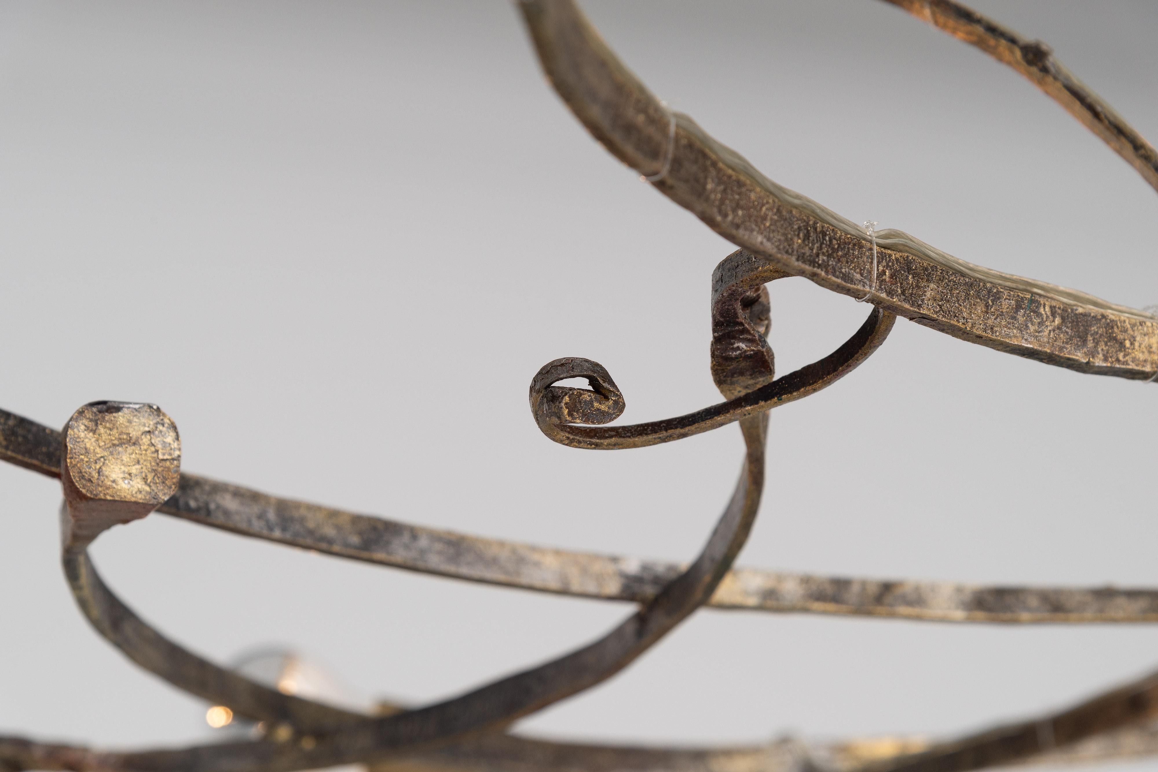 Italian Salvino Marsura chandelier made in Italy 1970 For Sale