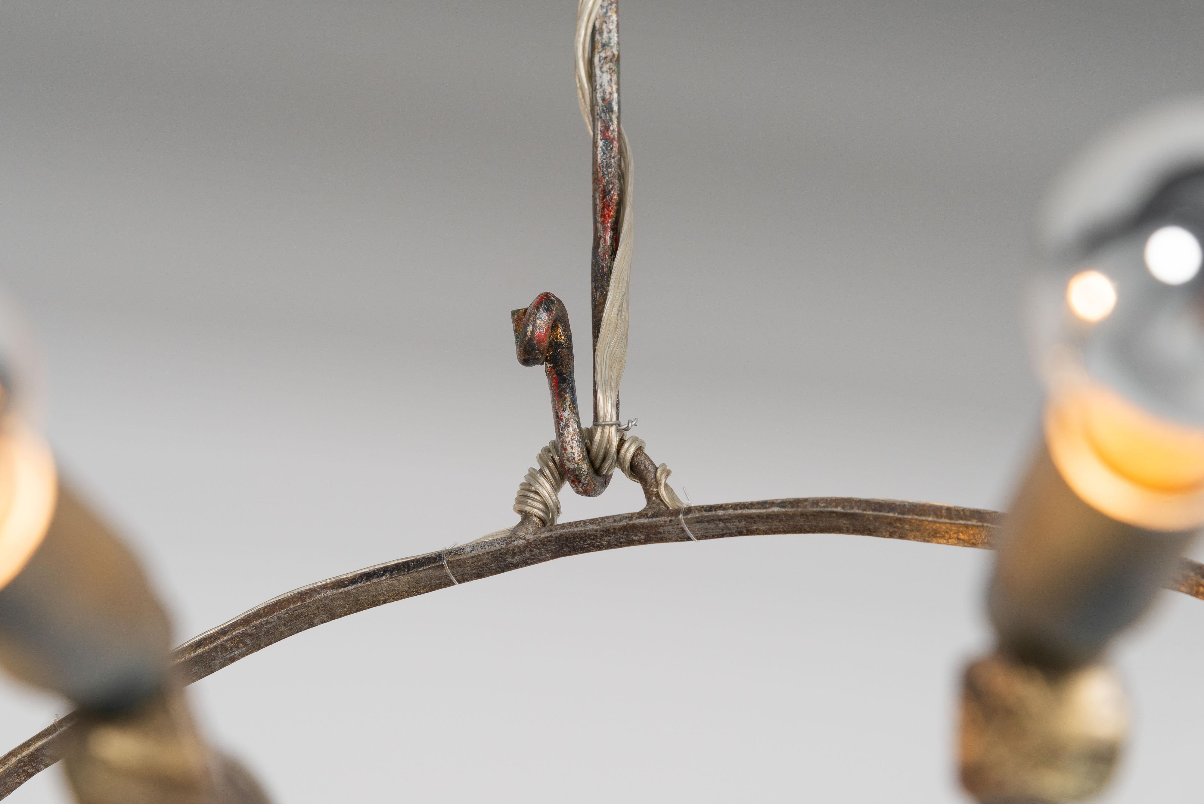 Salvino Marsura chandelier made in Italy 1970 For Sale 1