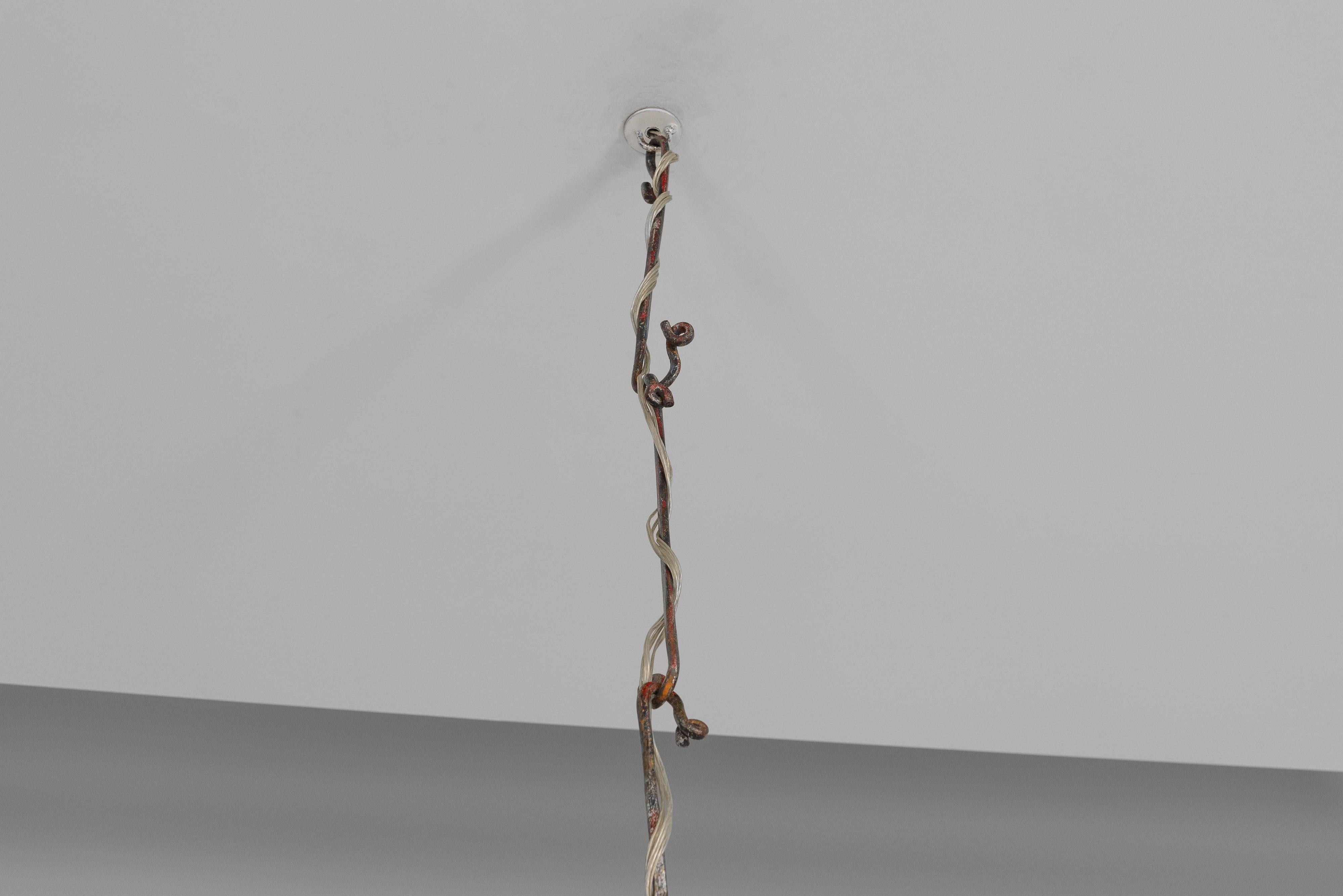 Salvino Marsura chandelier made in Italy 1970 For Sale 2