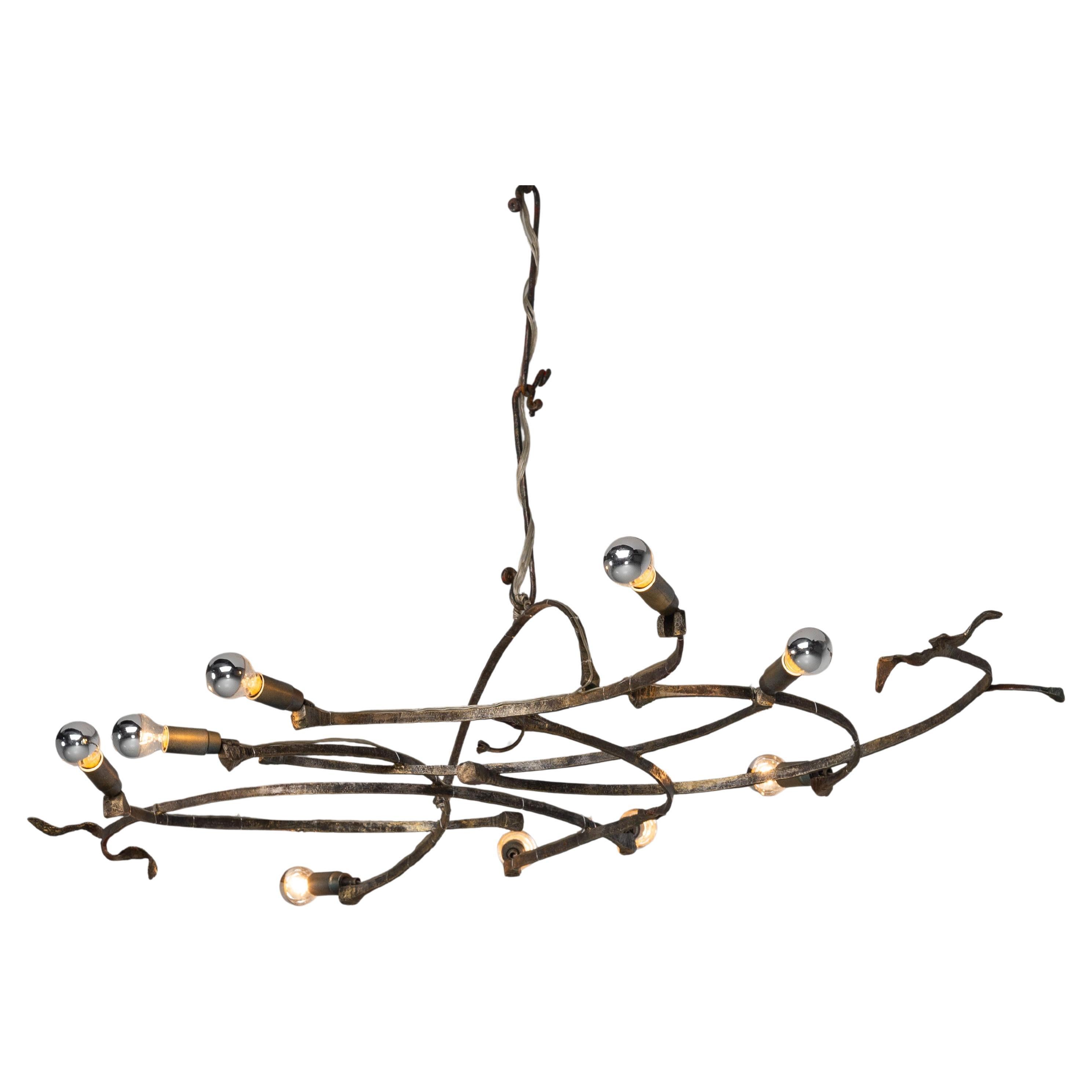 Salvino Marsura chandelier made in Italy 1970 For Sale