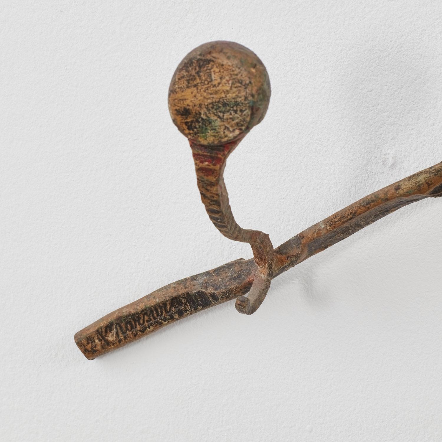 Fer forgé Patère Salvino Marsura Chiodi de Trévise Italie, années 1980 en vente