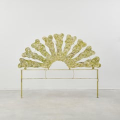 Salvino Marsura 'Coda Di Pavone' bed headboard - Italy, 2000s