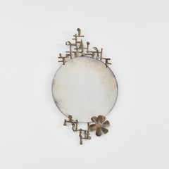 Salvino Marsura Geschmiedeter Spiegel I aus Treviso Italien, 1990er Jahre