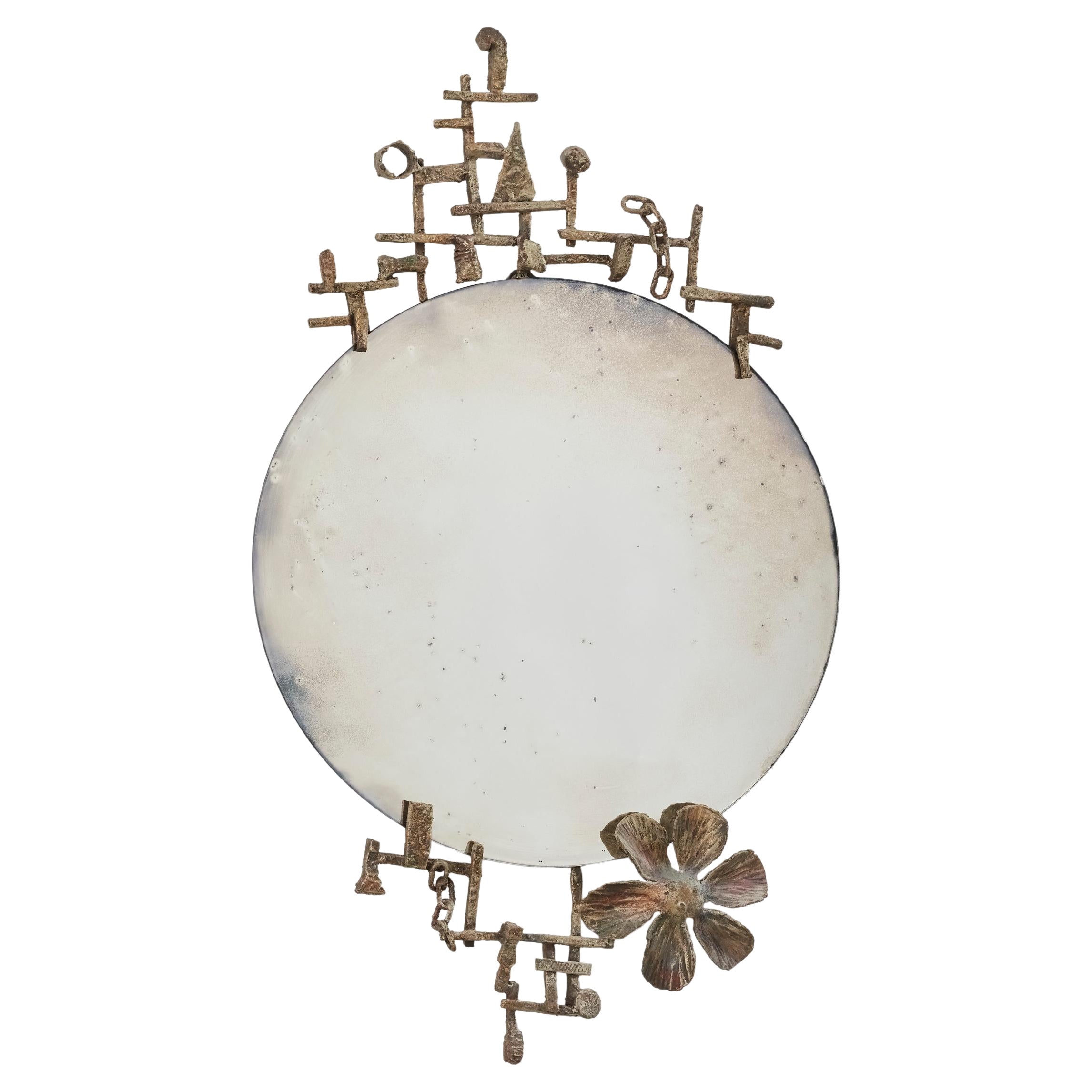 Salvino Marsura Forged mirror I from Treviso Italy, 1990s