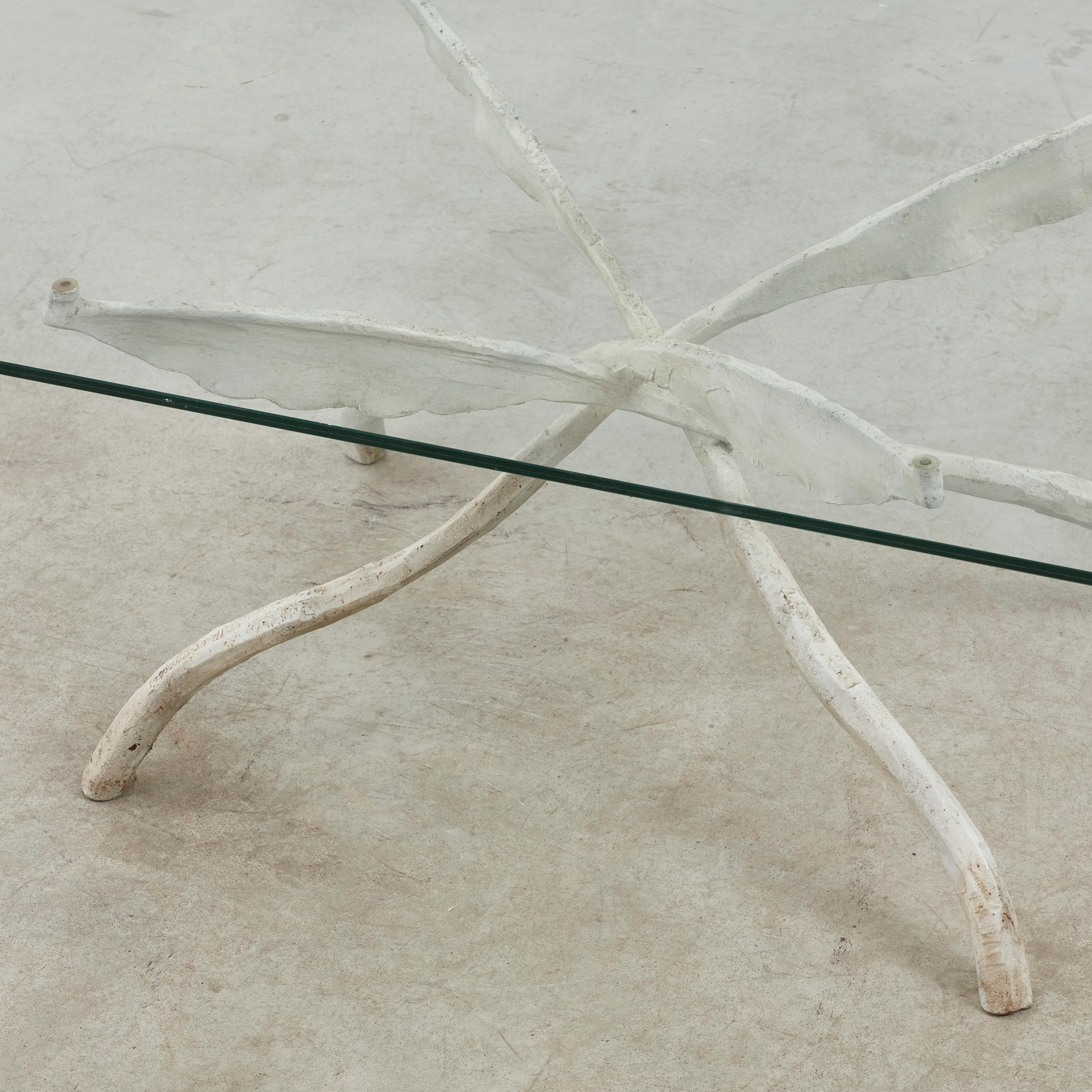 Glass Salvino Marsura Kilia coffee table from Treviso Italy, 1990s For Sale