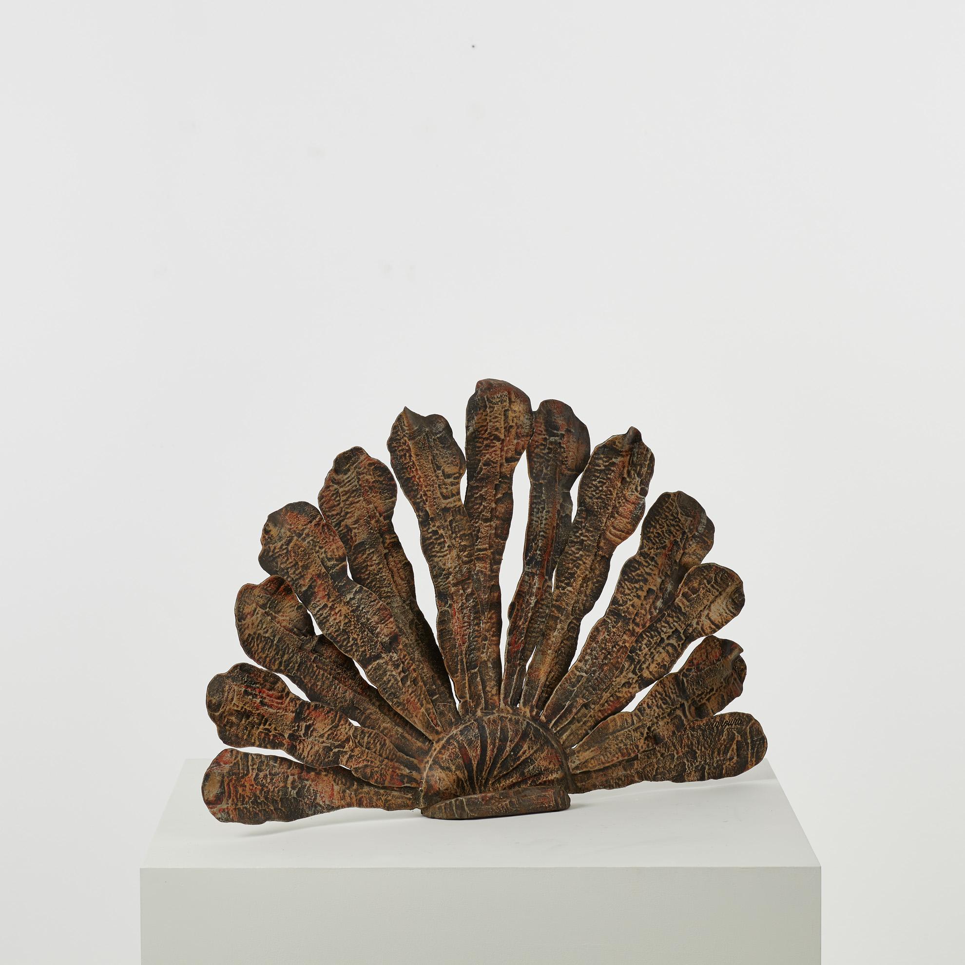 Organico moderno Parafuoco 'Pavone' di Salvino Marsura - Treviso, anni '80 in vendita