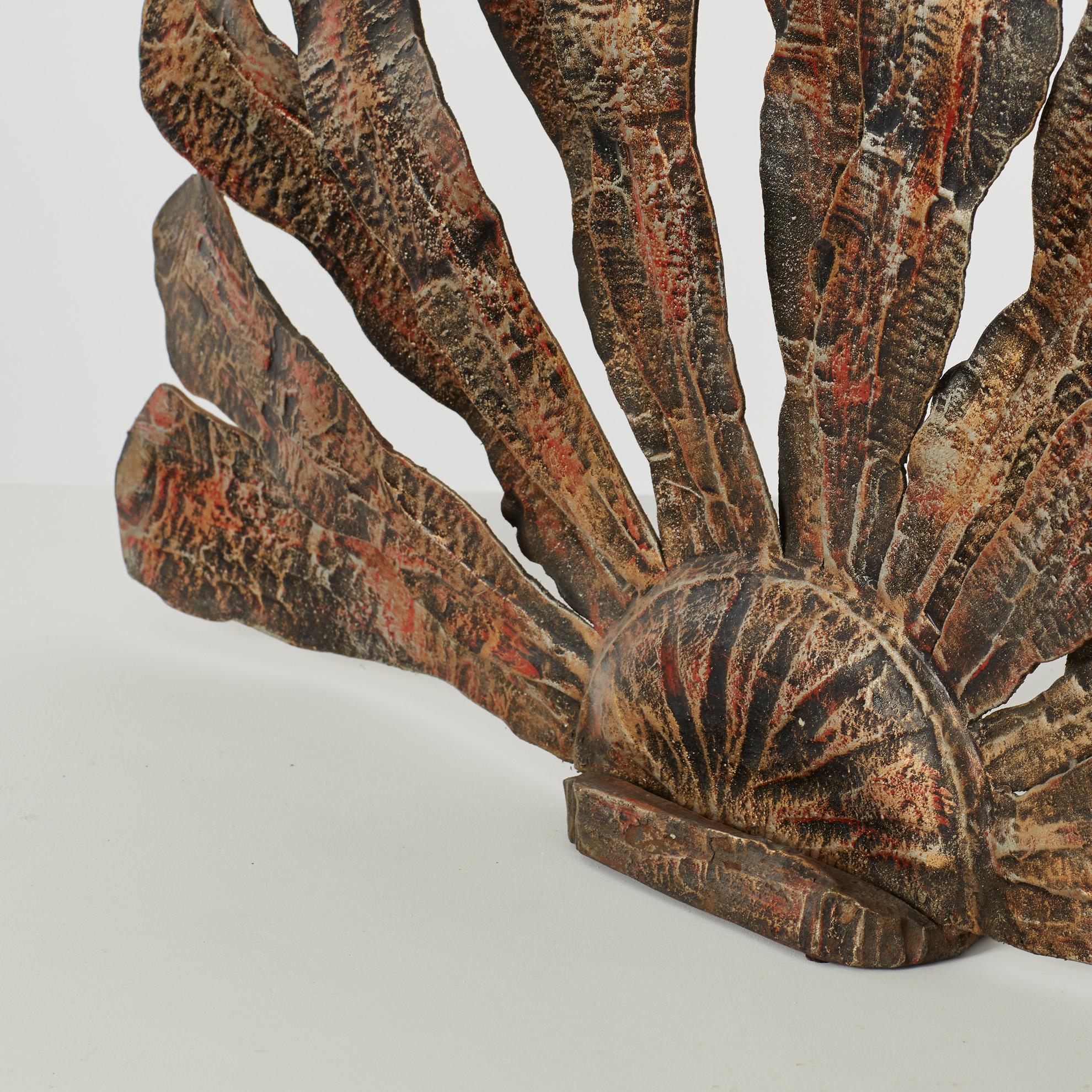 Parafuoco 'Pavone' di Salvino Marsura - Treviso, anni '80 In condizioni buone in vendita a London, GB