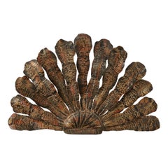 Salvino Marsura 'Pavone' fire screen - Treviso Italy, 1980s