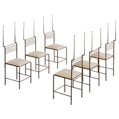 Salvino Marsura Sculptural Dining Chairs, 1970, Set of 6
