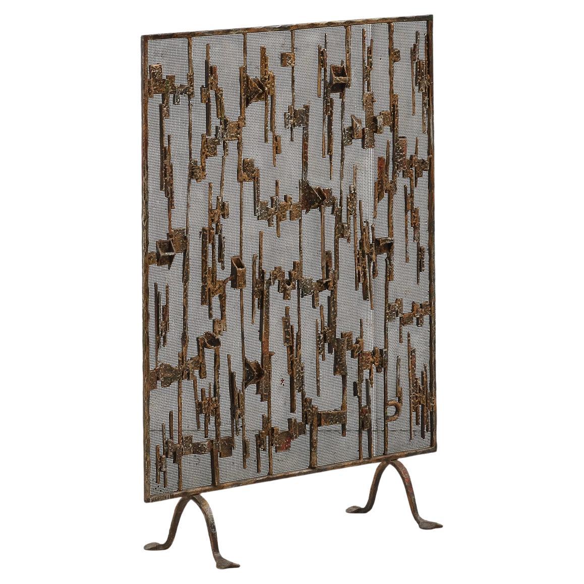 Salvino Marsura 
Stalattiti
 fire screen - Treviso Italy, 1970s