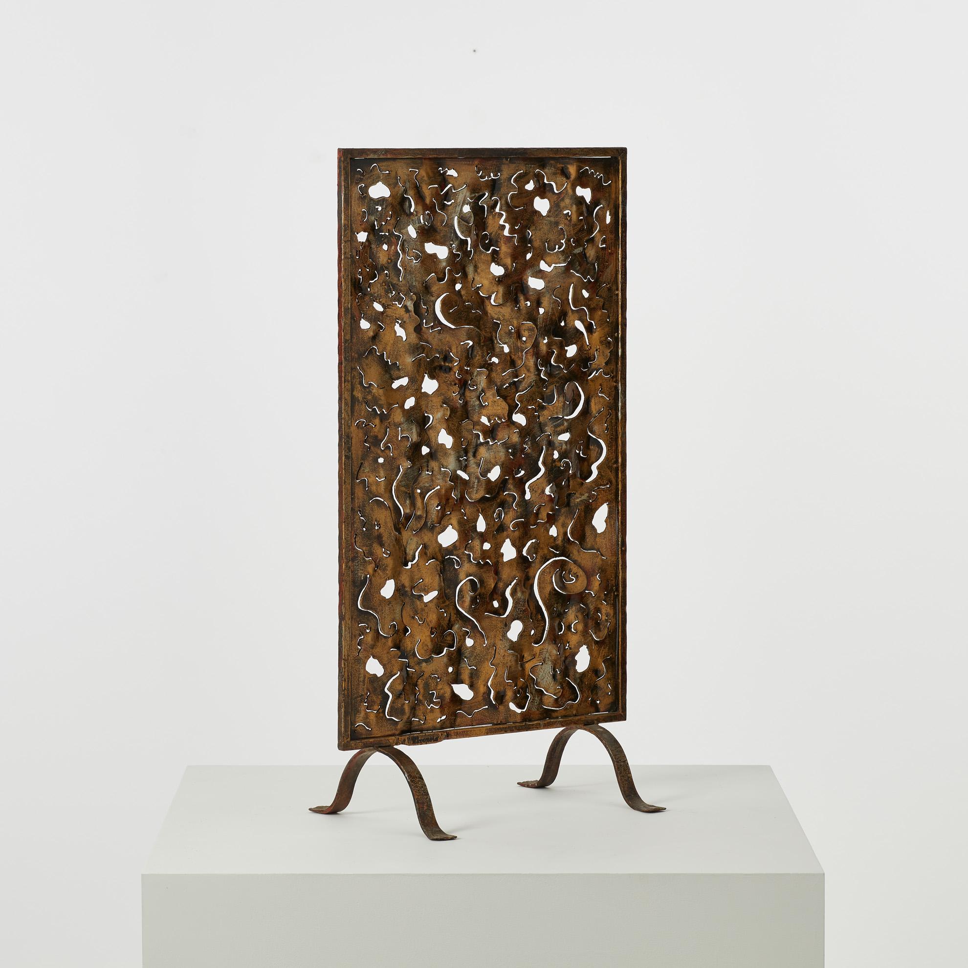 Organico moderno Paravento 'Traforo' di Salvino Marsura - Treviso, anni '70 in vendita