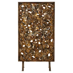 Salvino Marsura 'Traforo' fire screen - Treviso Italy, 1970s