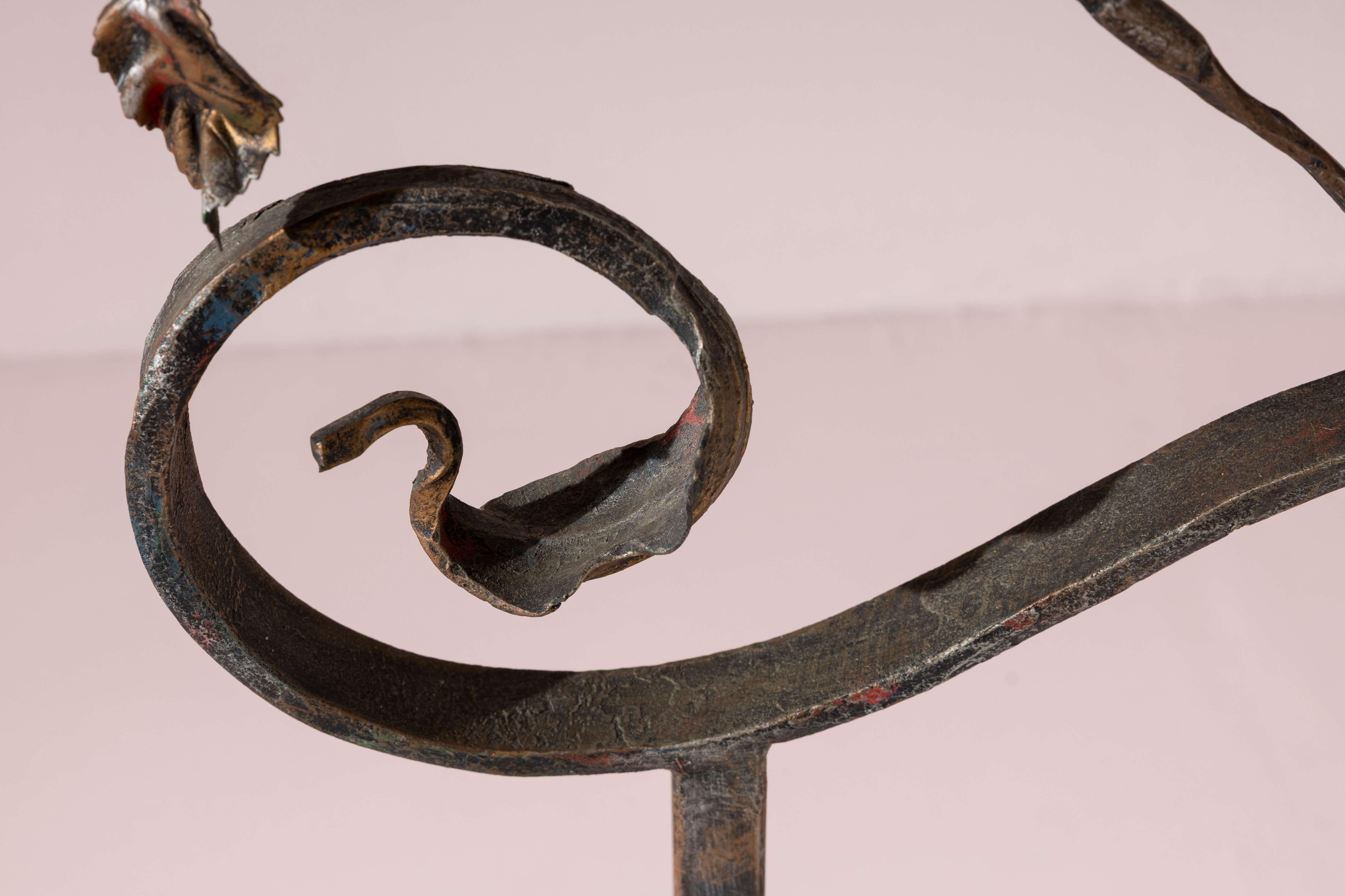 Salvino Marsura, lit double en fer forgé, Italie, années 1960 en vente 1