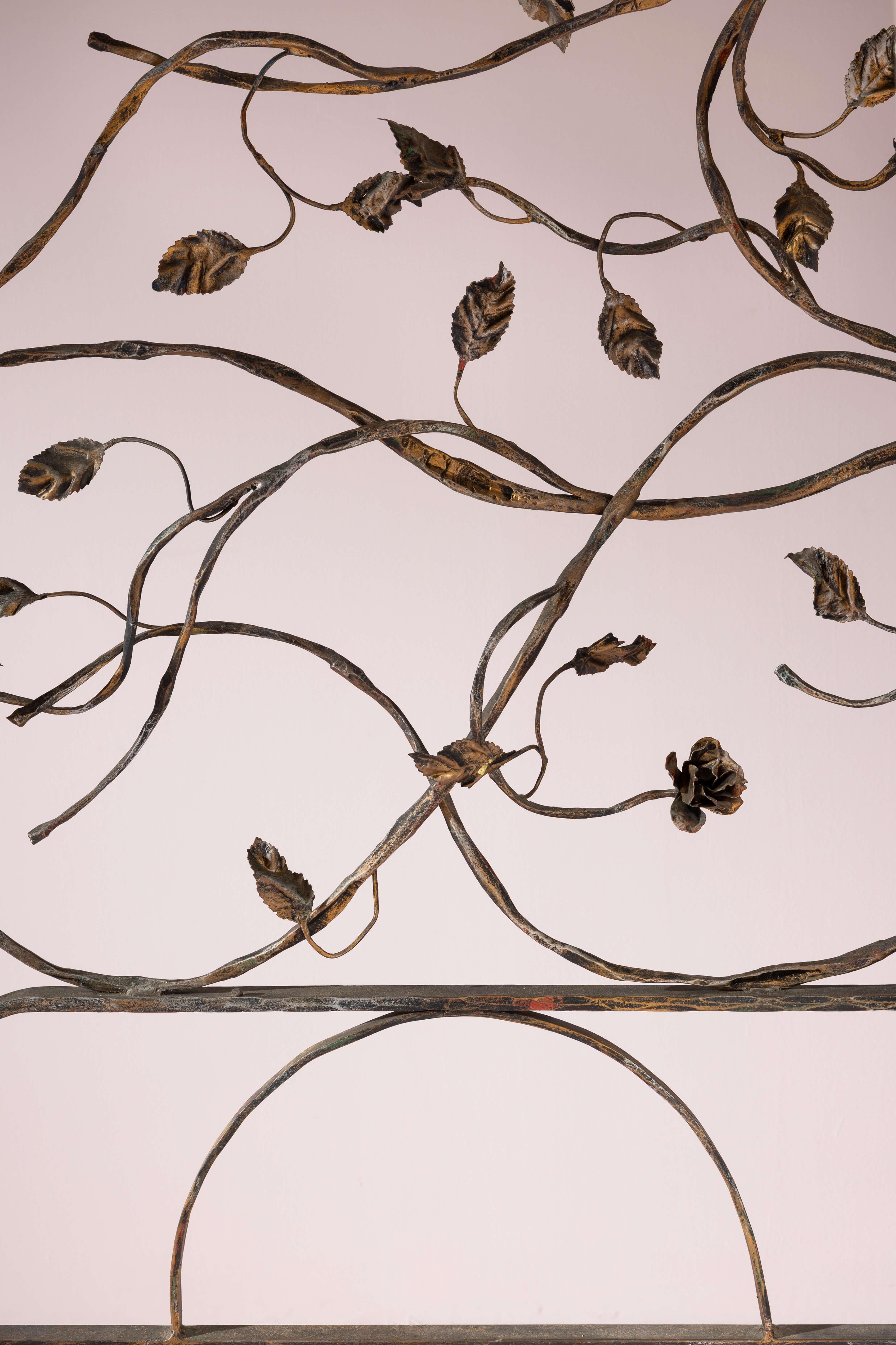 Salvino Marsura, lit double en fer forgé, Italie, années 1960 en vente 2