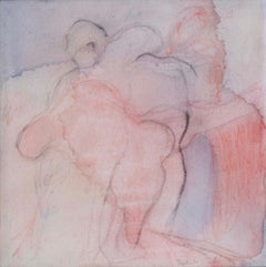 Salvita Salim De Corte — Intimate Abstract Figurative Painting in Soft Pink Tone