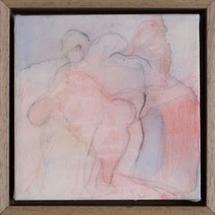 Salvita Salim De Corte — Intimate Abstract Figurative Painting in Soft Pink Tone