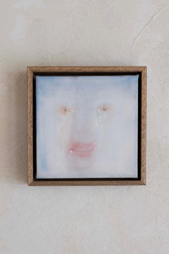 Salvita Salim De Corte — Minimal Ethereal Portrait in Pale Blue and Blush