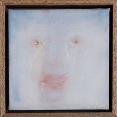 Salvita Salim De Corte — Minimal Ethereal Portrait in Pale Blue and Blush