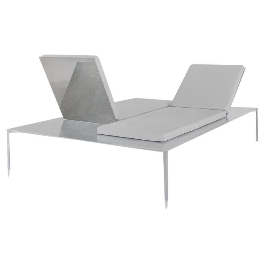 Sam Chermayeff Contemporary Steel Grey Upholstery Outdoor Garden