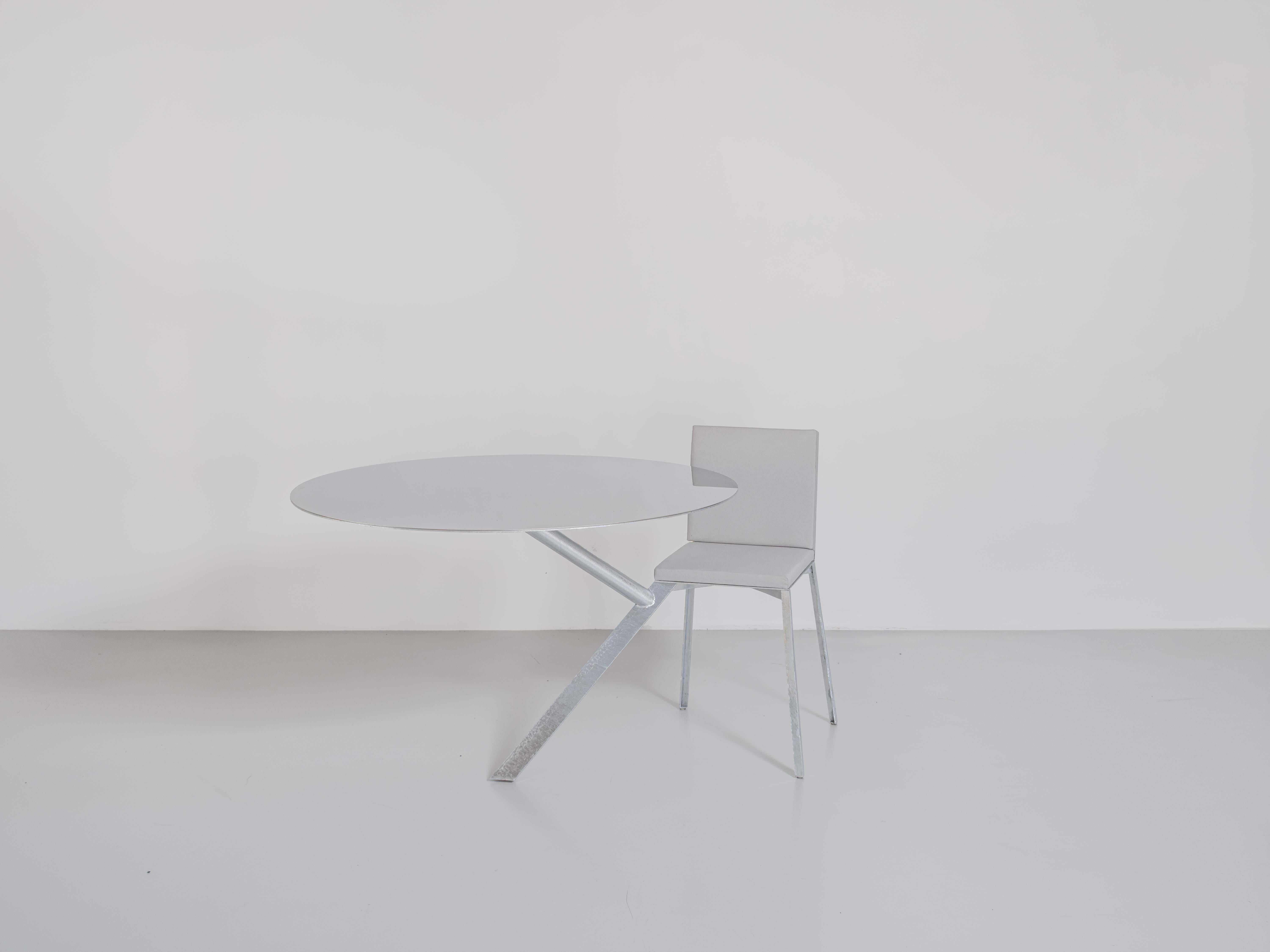 chair with table attached