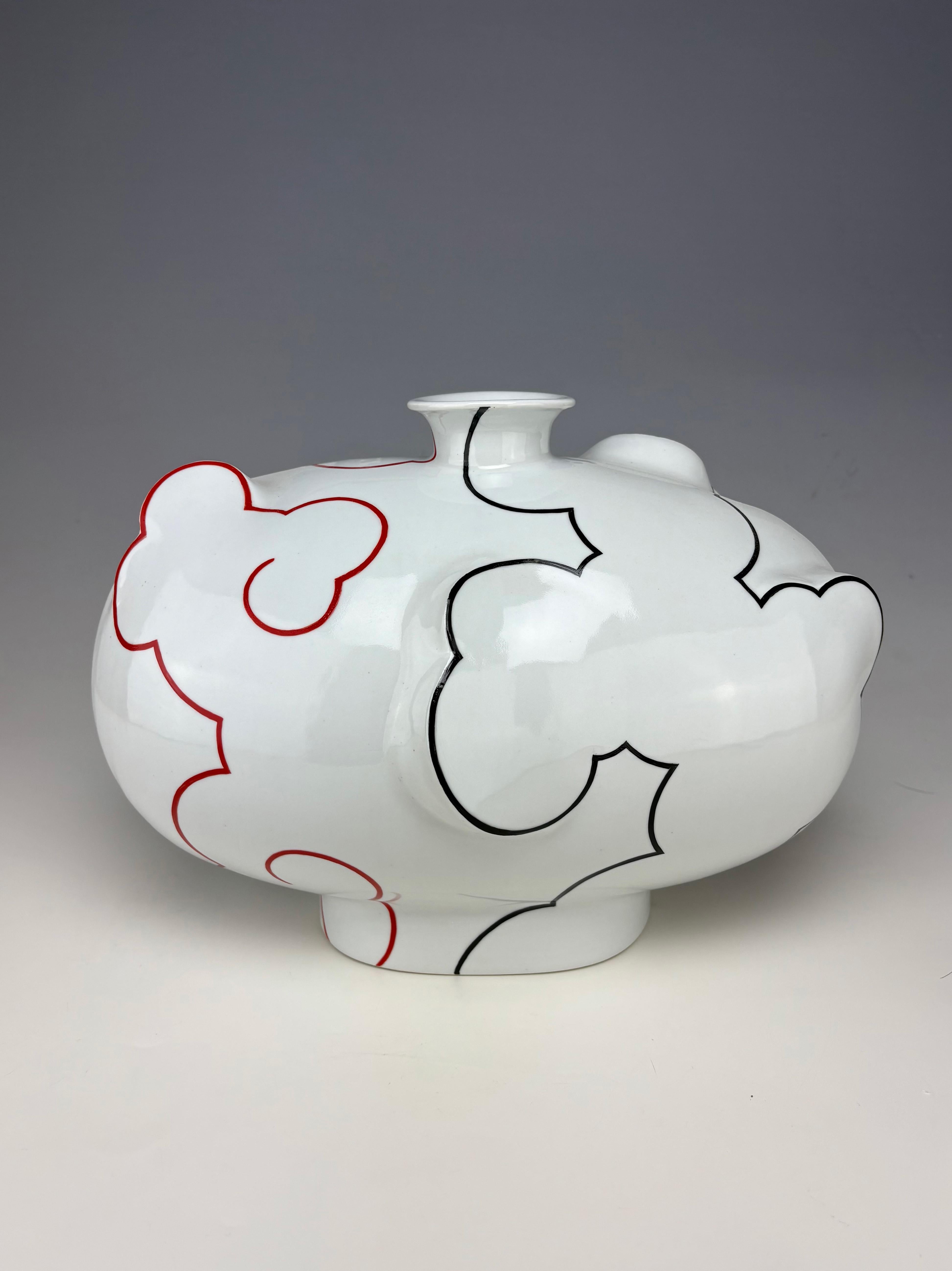 Cloud Janggun, Sam Chung, 2025, Porcellana, Verniciatura a fuoco, Vaso, Funzionale 1