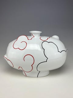 Cloud Janggun, Sam Chung, 2025, Porcellana, Verniciatura a fuoco, Vaso, Funzionale