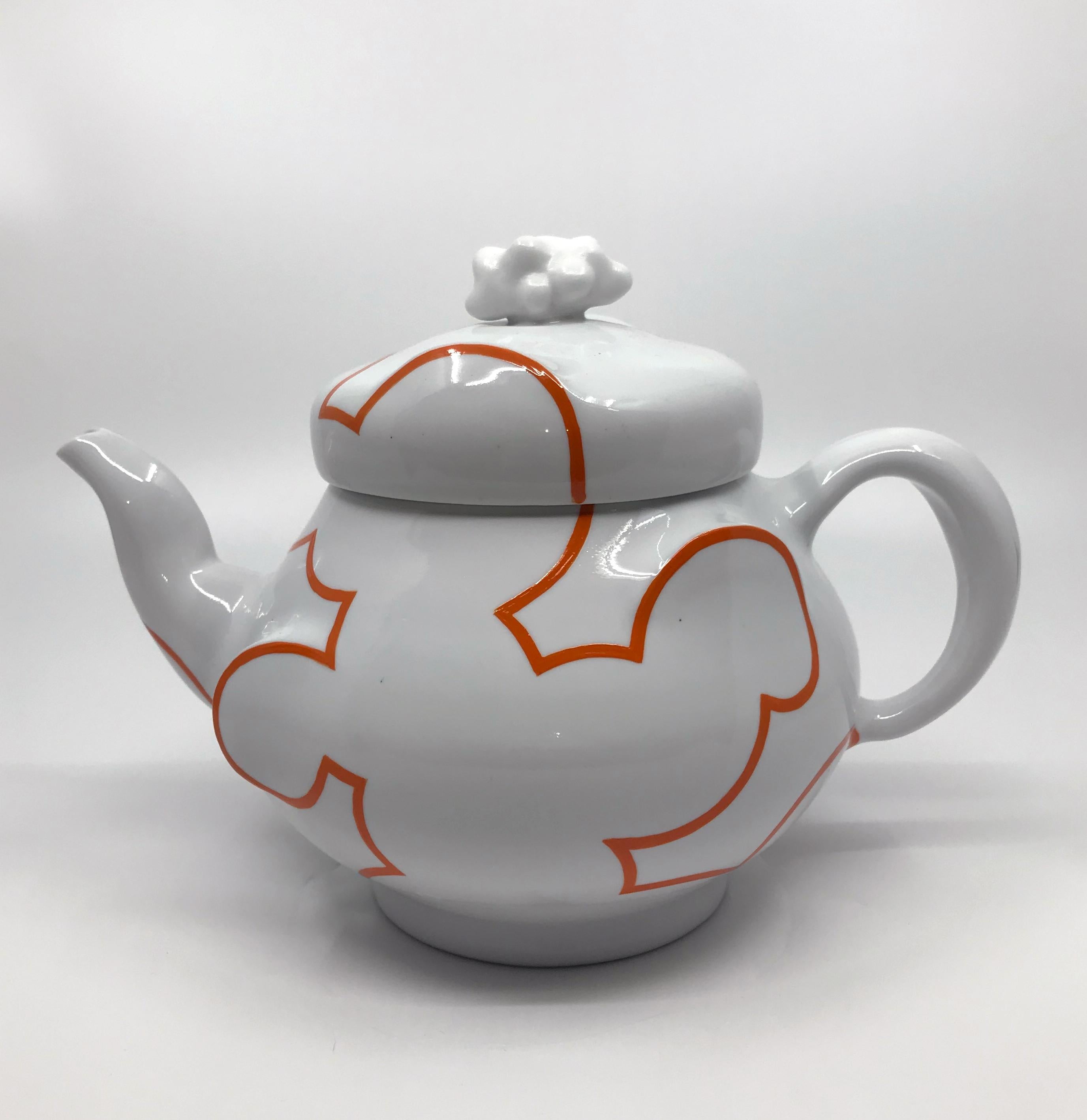 "Cloud Teapot with Steeper", Contemporary, Porcelain, Teapot, Removable Steeper
