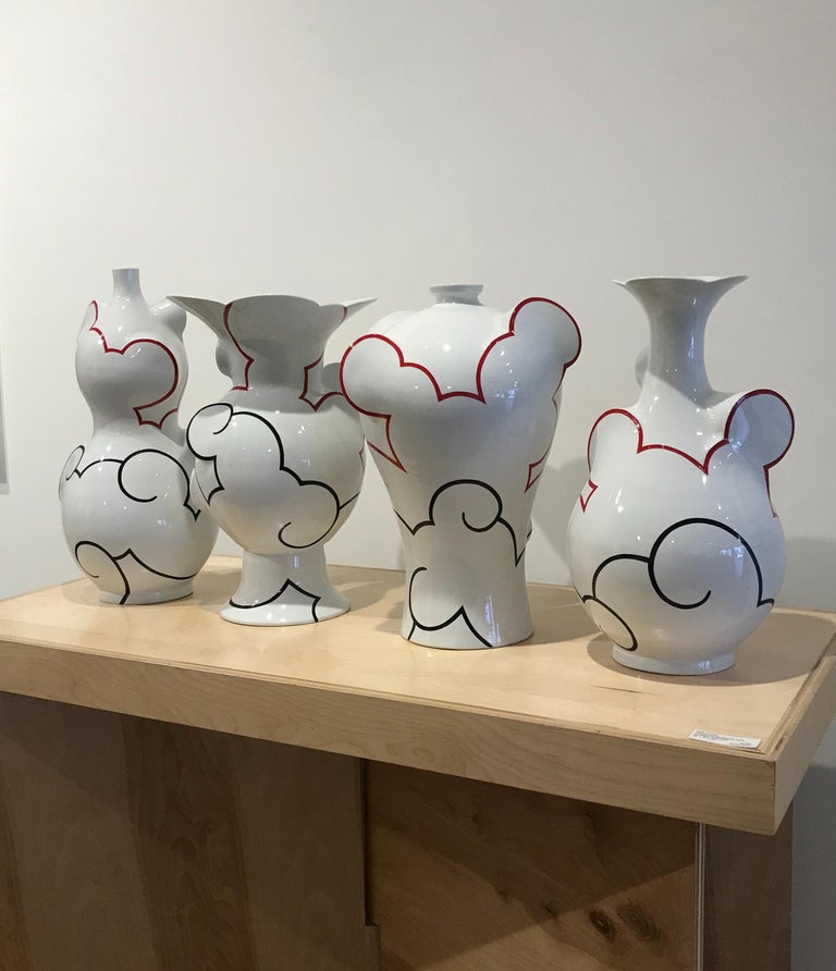 Sam Chung "Cloudscape Quadriptych", Contemporary, Porcelain Vases