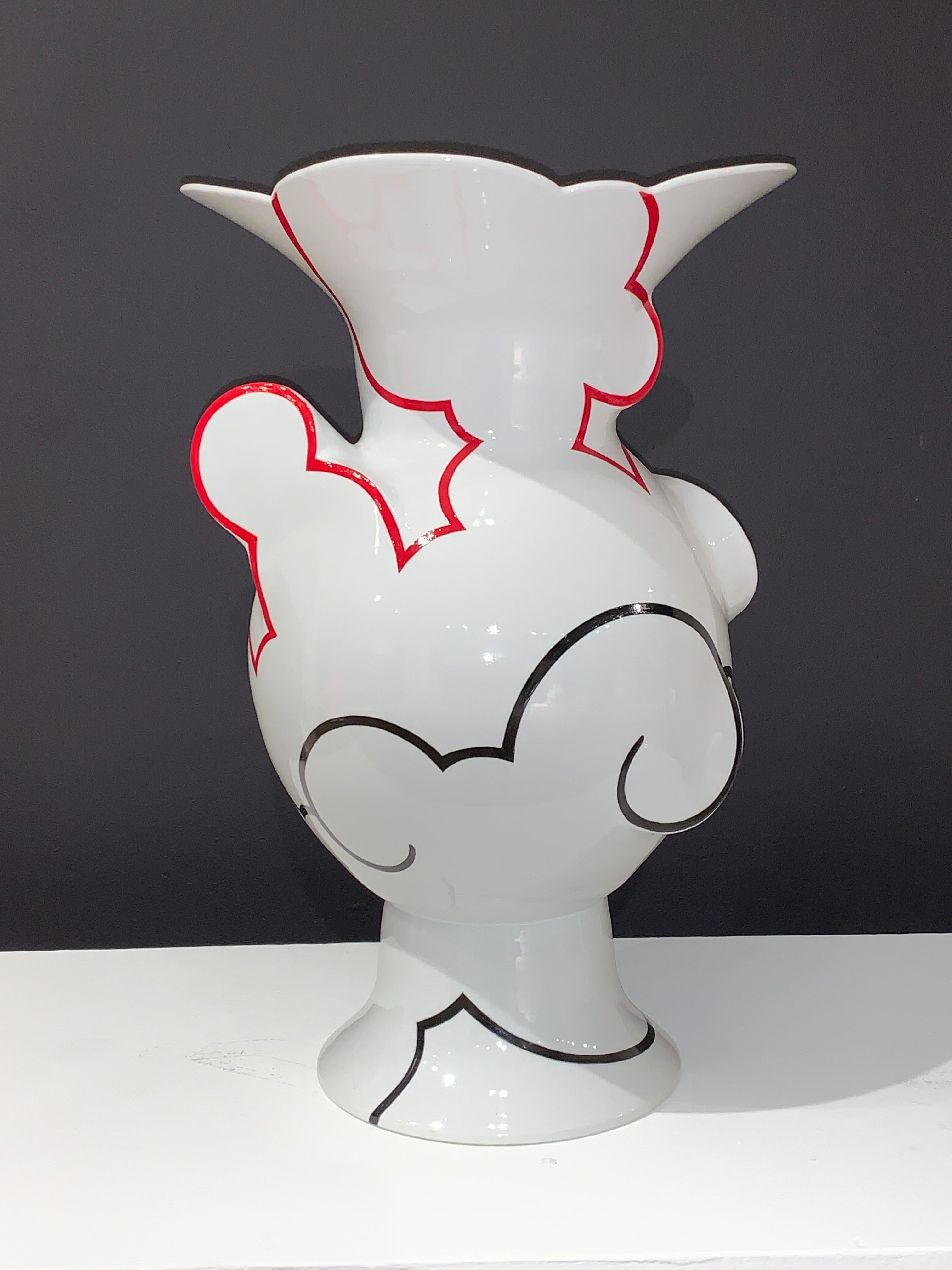 Contemporary, Porcelain, Ceramic, Sculpture, China Paint, Design, Vase