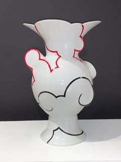 Zeitgenössisch, Porzellan, Keramik, Skulptur, Chinafarbe, Design, Vase