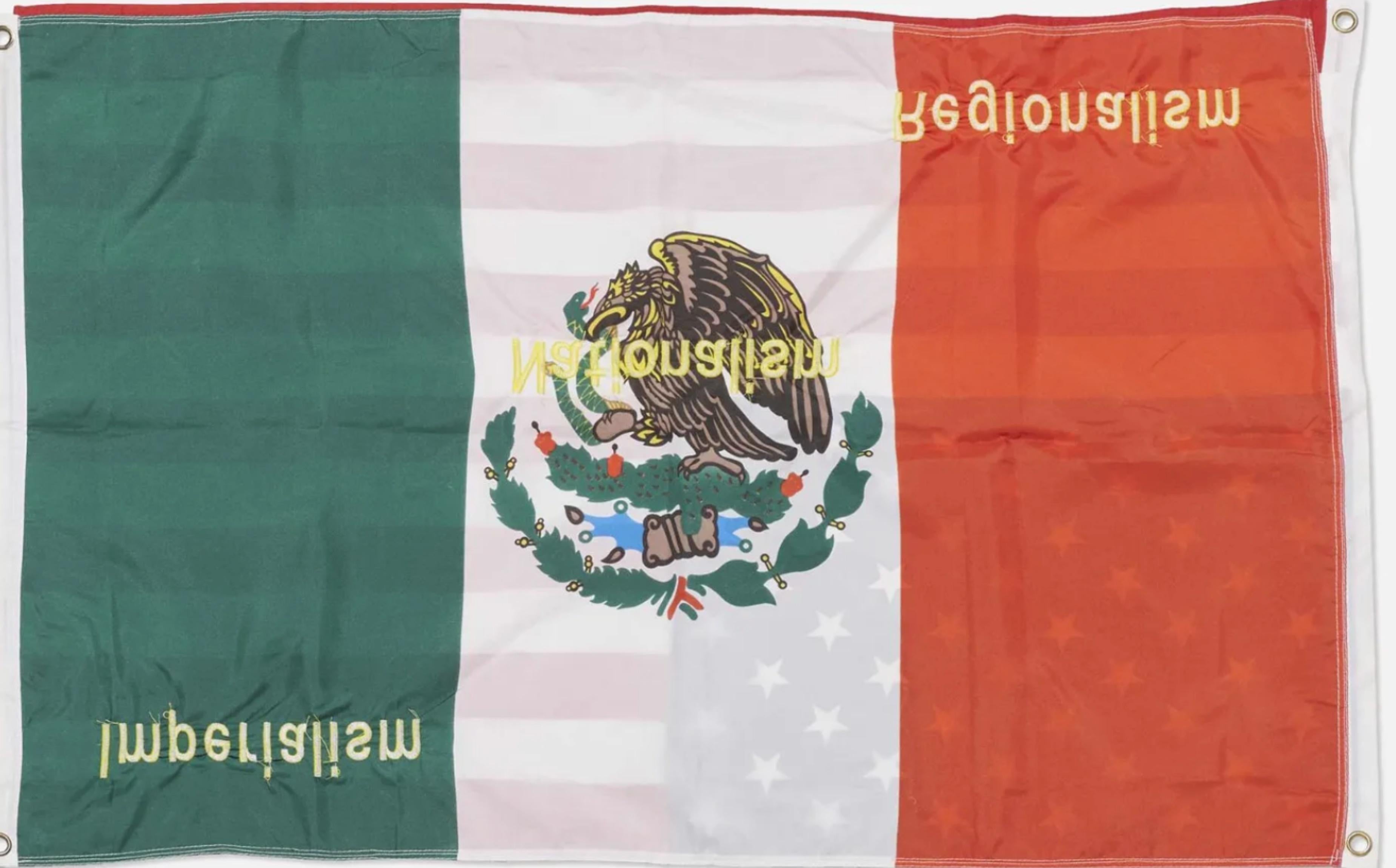 Sam Durant The Other Side/El Otro Lado Arte de protesta Banderas mexicano-americanas 70/100 en venta 1