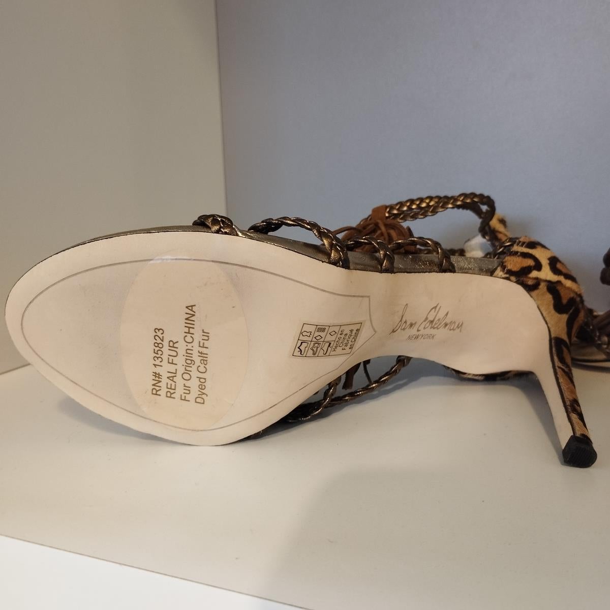 Sam Edelman Animalier Sandals IT 39 For Sale 1