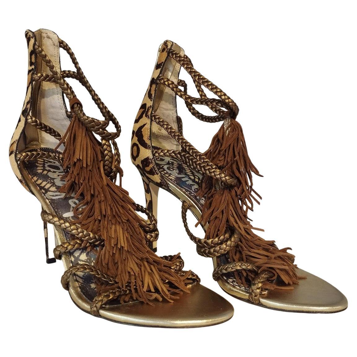 Sam Edelman Animalier Sandals IT 39 For Sale