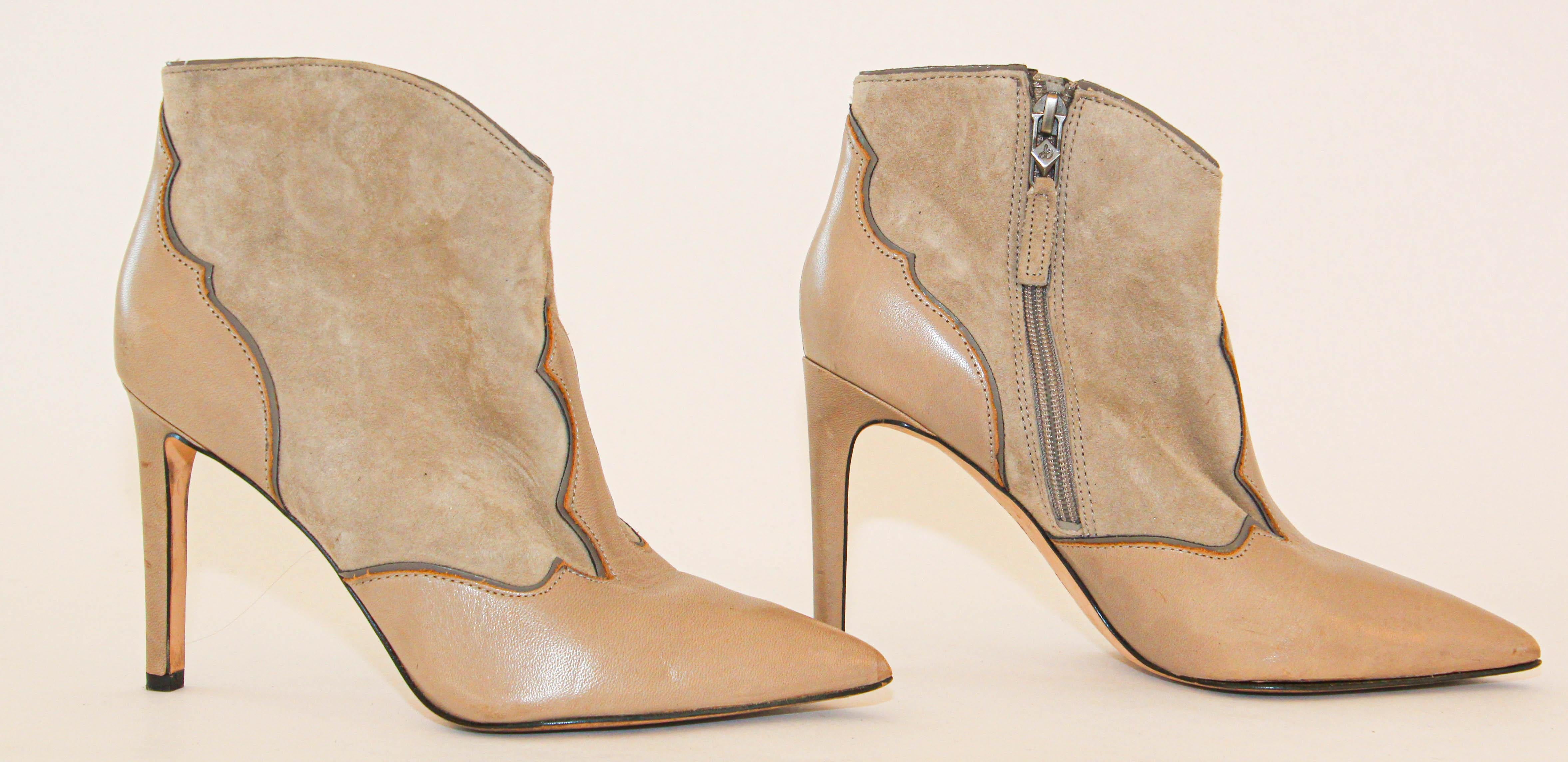 Chaussures à talons hauts Sam Edelman en cuir brun clair pour femmes avec talons aiguille, taille 7 en vente 9