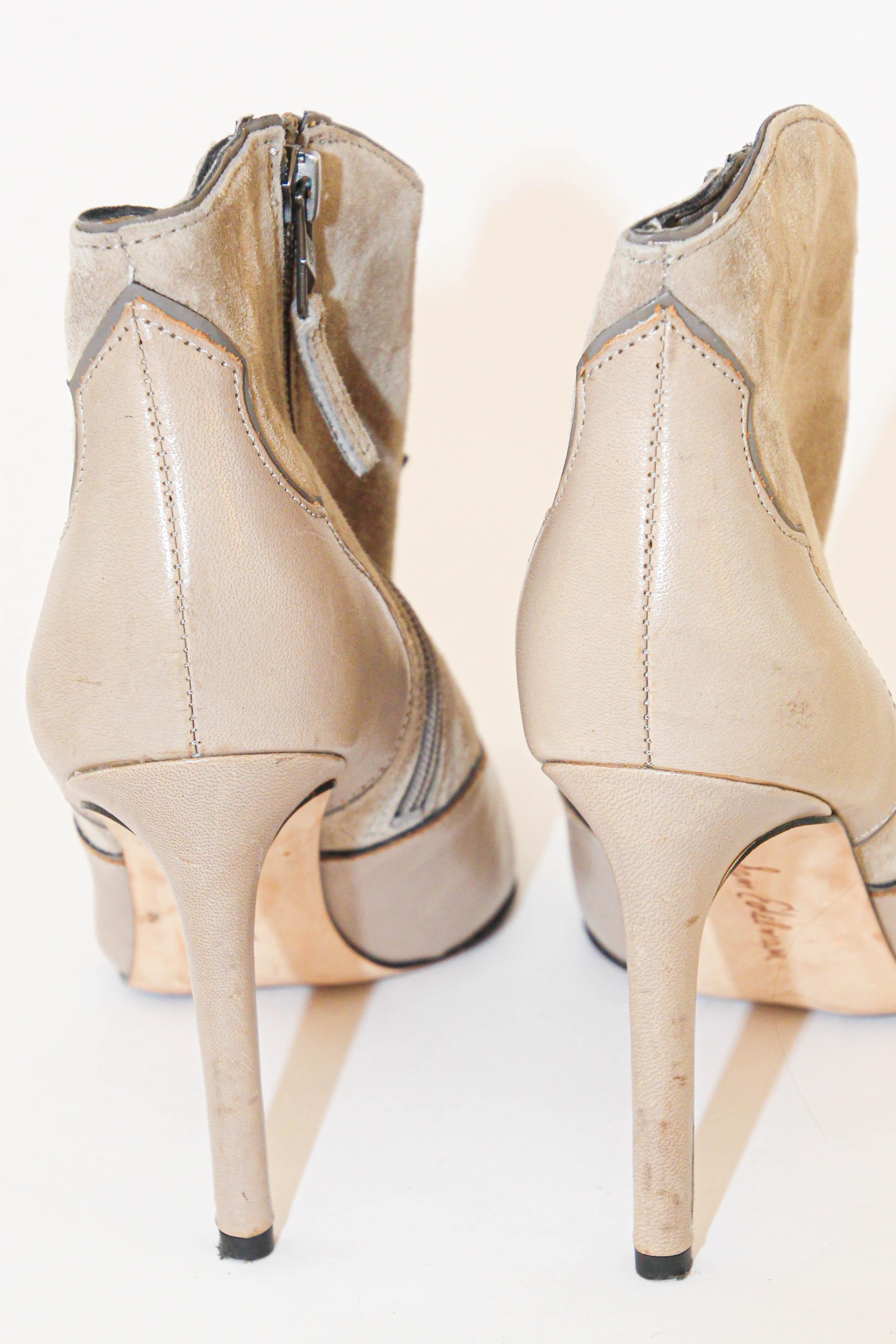 Chaussures à talons hauts Sam Edelman en cuir brun clair pour femmes avec talons aiguille, taille 7 en vente 4