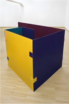 Sin título (Burdeos, cobalto, verde azulado, amarillo 5), 2012