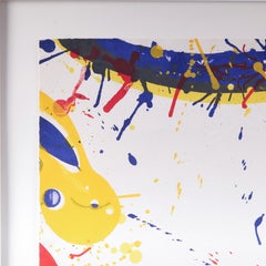 Lithographie couleur «bilee » de Sam Francis, créée en 1964