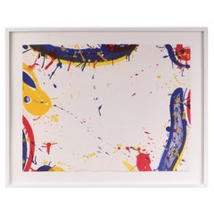 Lithographie couleur «bilee » de Sam Francis, créée en 1964