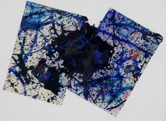 Vintage Composition by Sam Francis - Abstract, mixed media