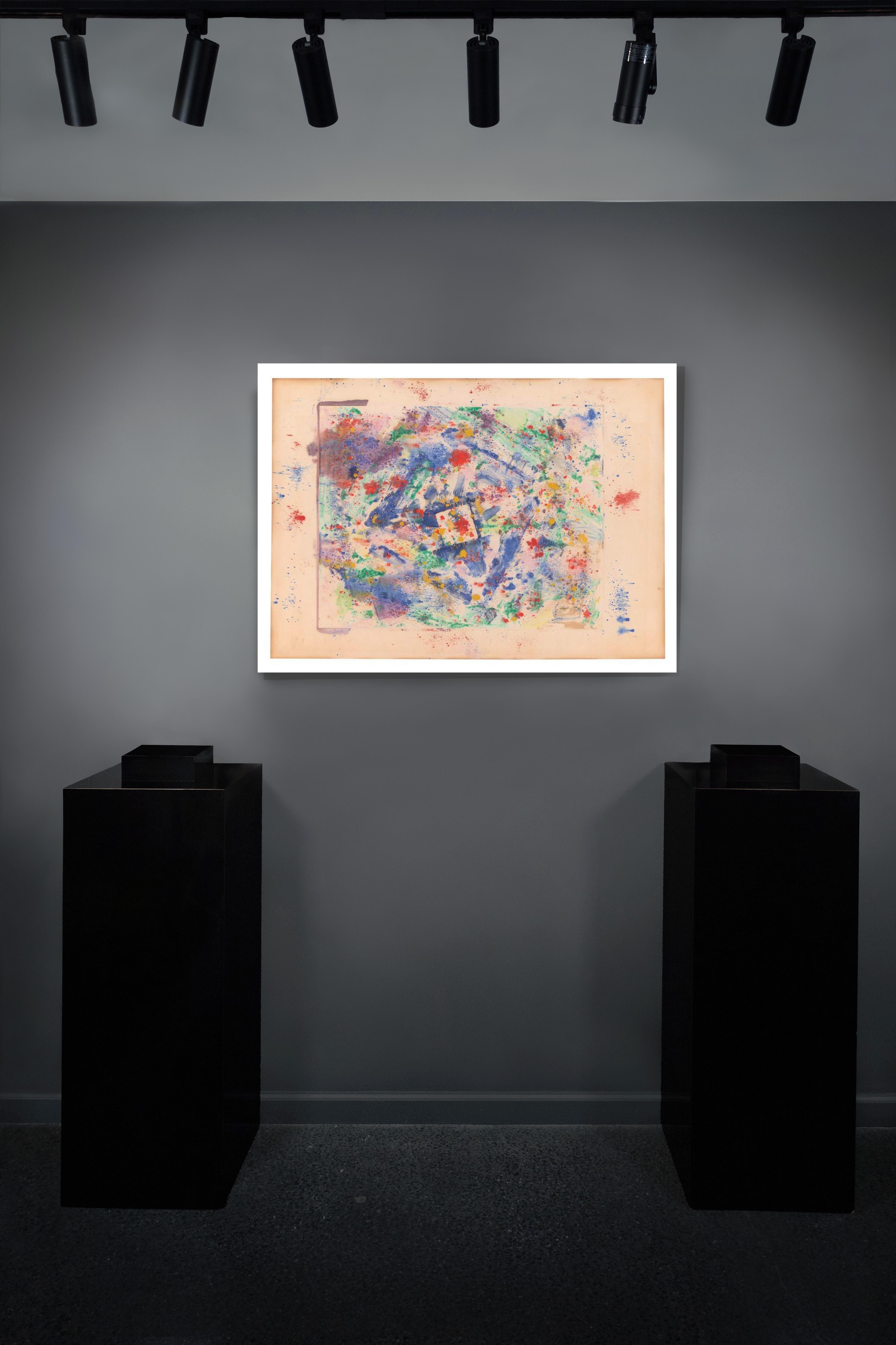 Sans titre - Expressionnisme abstrait Mixed Media Art par Sam Francis