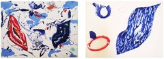 Untitled 1 & 2 monotypes (from the Baby Lips Series)